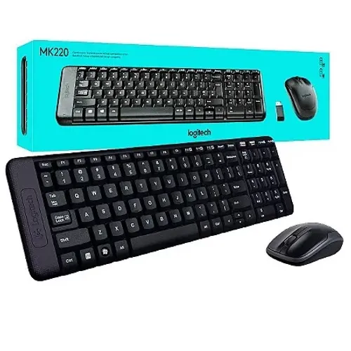 Kit Teclado e Mouse Logitech MK220 sem fio