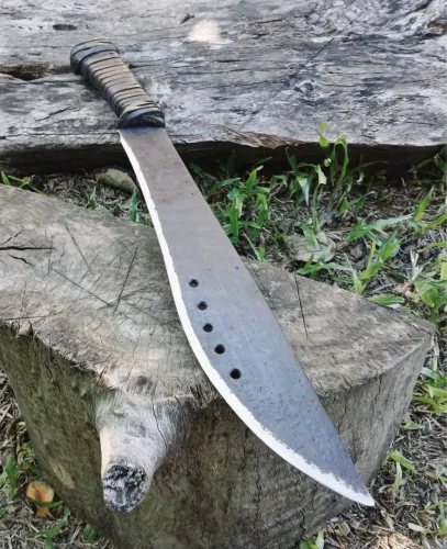 Facão/machete Tático Esportivo Aço Carbono Forjado Tratado
