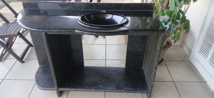Bancada granito completa banheiro