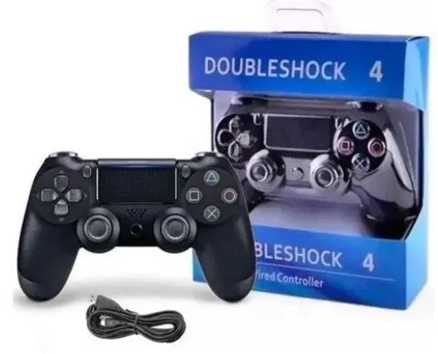 CONTROLE PARA PS4 SEM FIO PRETO DOUBLESHOCK 4