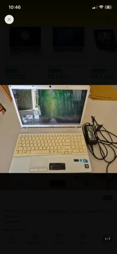 Notebook Sony Vaio I3 4gb Ram 15,5'' Branco Usado Branco (Usado)