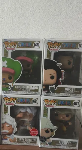 Funko Pop One Piece Conjunto 4 unidades Usopp/Orobi/Luffy/Chopperemon