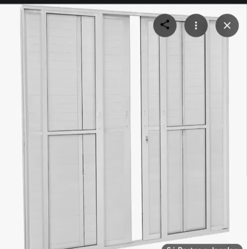 Porta de correr veneziana aluminio 6 folhas