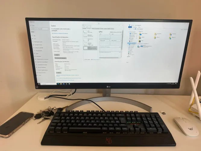 PC Gamer GTX 1050 Ti 4GB + 8GB RAM + SSD + Monitor LG Ultrawide Completo