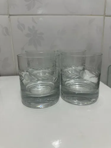 Jogo de Copos para Whisky/Drinks - 4 Peças em Vidro