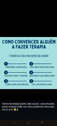 Terapeuta Micaele vamos de terapia 