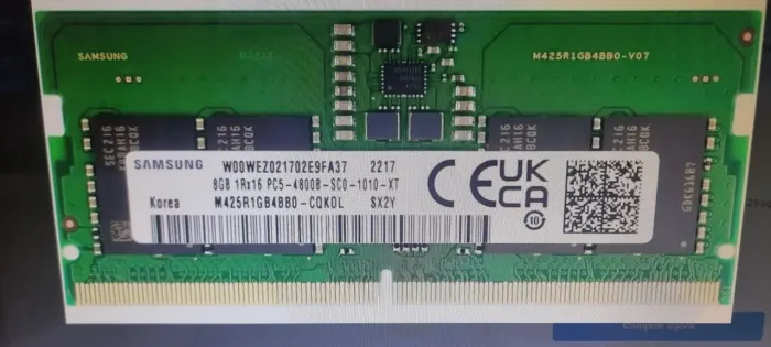 Memoria DDR5 8gb 4800mhz - Notebook