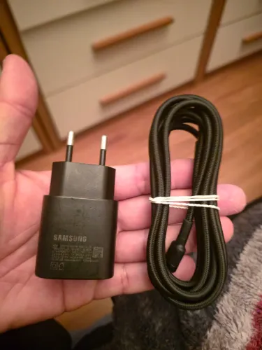 Carregador Samsung 25 watts + cabo baseus de 2 metros