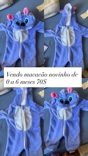 Macacão 0 a 6 meses