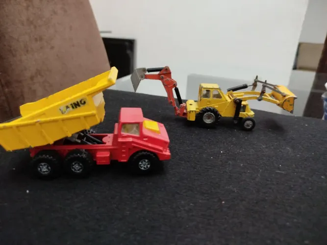 Lote Raro Maquinário Anos 70 -Matchbox Super King K-4+Dinky Toys 967