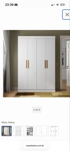 Guarda roupa 4 portas 