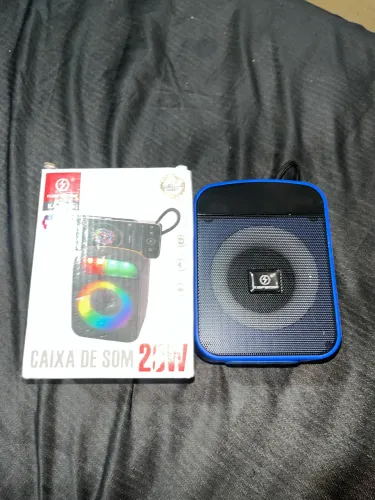 Caixa de Som 20W RGB Bluetooth LED