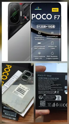 Poco F7 512gb. com Nf. 3 meses de uso.