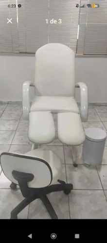 Cadeira Profissional de Design Sobrancelha, Estética ou Podologia