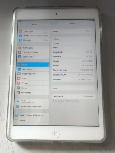 iPad Mini 64GB - Funcionando (Leia a descrição)