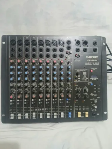 Mesa de som wattsom 10 canais com efeito