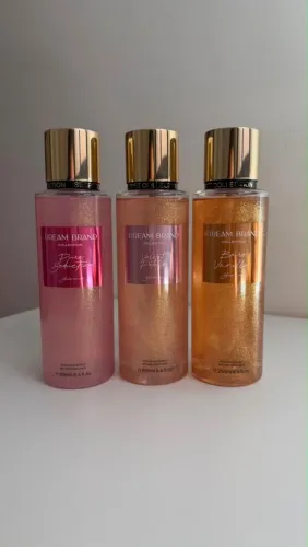Vendo body splash com glitter