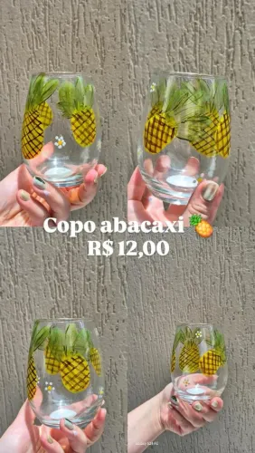 Copo de abacaxi
