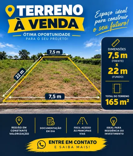 2 Lotes Juntos 330m² | 15m de Frente | VILLA DI CÉSAR