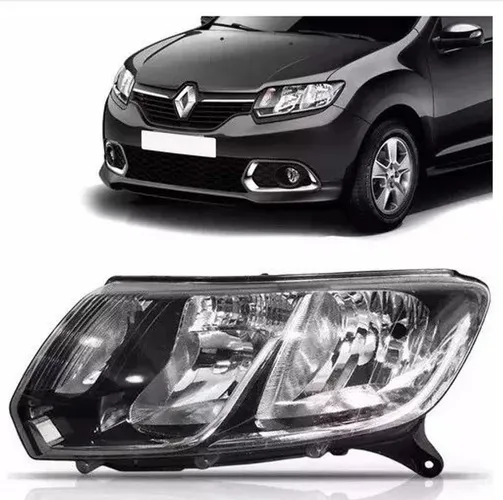 Farol renaut sandero logan cromado 2015 2016 2017 2018 2019 