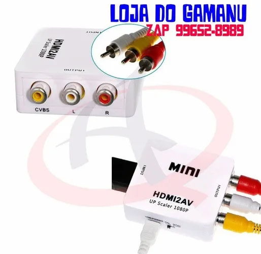 Conversor de video HDMI x video composto av