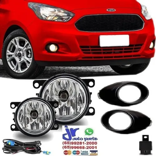 Kit Farol de Milha Ford Ka Hatch Sedan 2013 2014 2015 2016 Auxiliar Neblina
