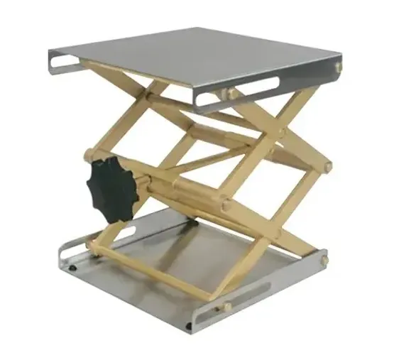 Plataforma Elevatória em Aço Inox e Latão Tipo Jack Grande Ref. 453-3