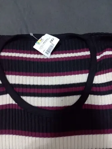 vestido listrado novo