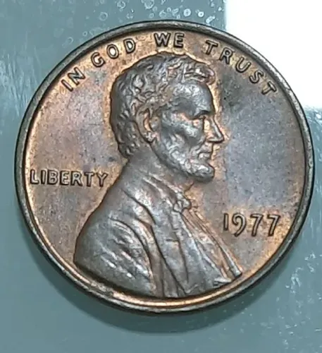 Moeda Americana One Cent 1977