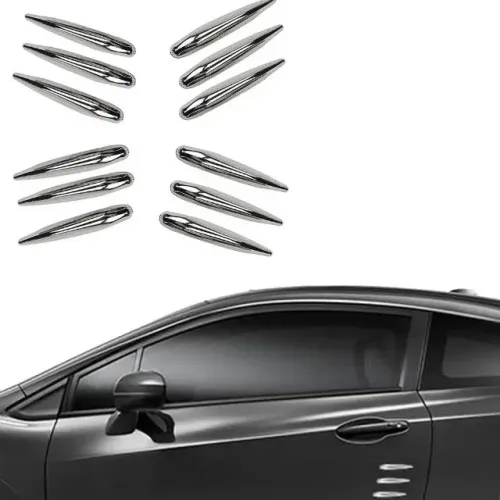 Stickparts Friso Universal Cromado Jogo 12 Peças
