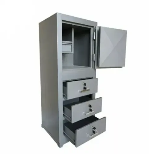 Cofre aço com 03 gavetas