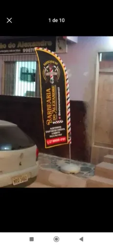 Wind Banner Barbearia