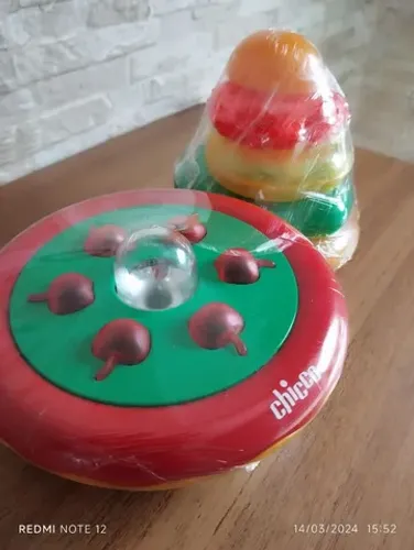 BRINQUEDO EDUCATIVO  PARA BEBÊS CHICCO "SALADA DE FRUTAS" C/ SOM E LUZES (NOVO)