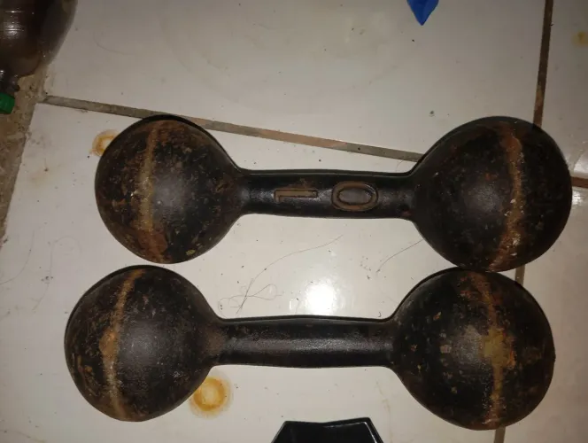 Vendo par de halteres de 10 kg cada