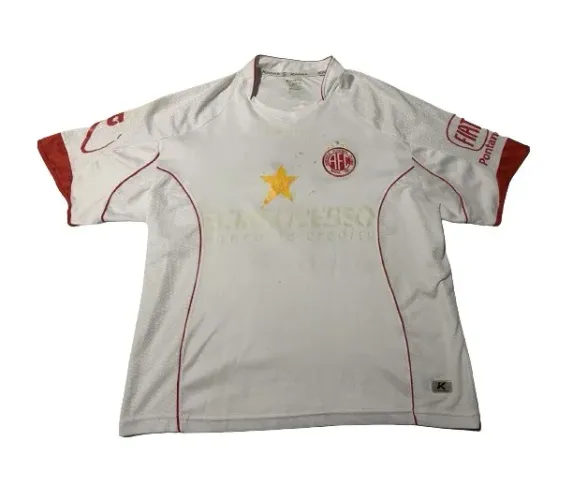 Camisa Oficial Jogador #9 Kanxa América-RN Natal 2011 Branca Reserva Drysoft - Tamanho G
