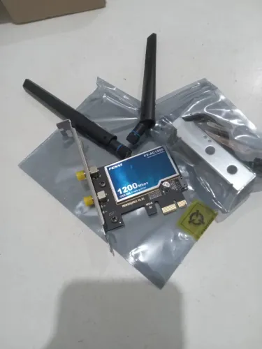 Placa de Rede Fenvi FV-AC1200 Wi-Fi 5 AC1200 e Bluetooth 4.0 PCI-E