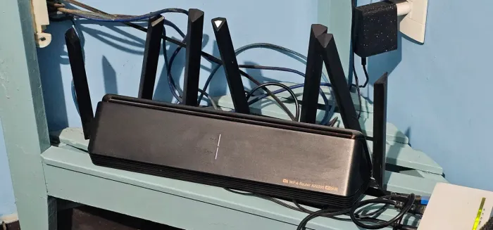 Roteador Xiaomi Mi Ax6000 Aiot 6000 Mbs Wi-fi6 Vpn 512mb Preto