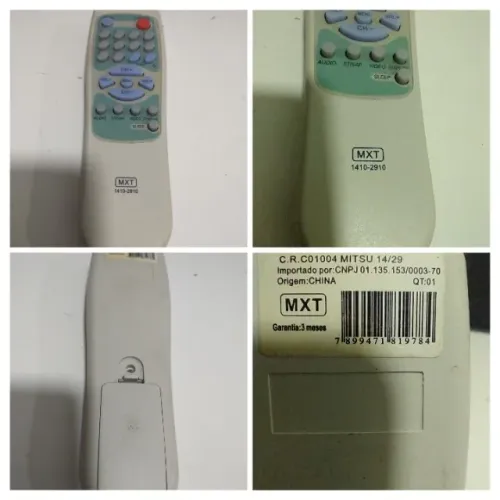 Controle Para Tv Mitsubishi/ Aiko Tubo Tc1410 Fp-2901 MTX
