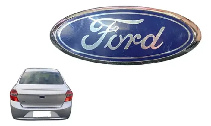 Emblema Tampa Traseira Ford Ka Sedan 2014 2016 2018 Usado