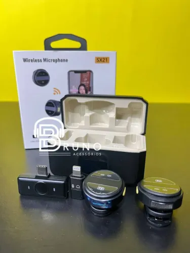 Microfone Sem Fio SX21 - Qualidade Profissional