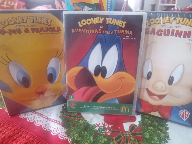 Dvd's Looney Tunes - 3 títulos originais 