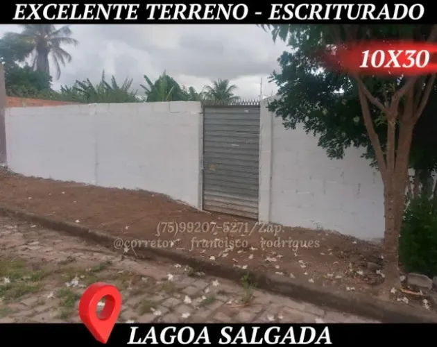 VENDA-Excelente terreno na Lagoa Salgada.