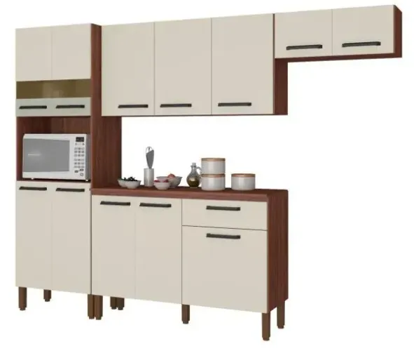 Armário de Cozinha Completo - Design Moderno