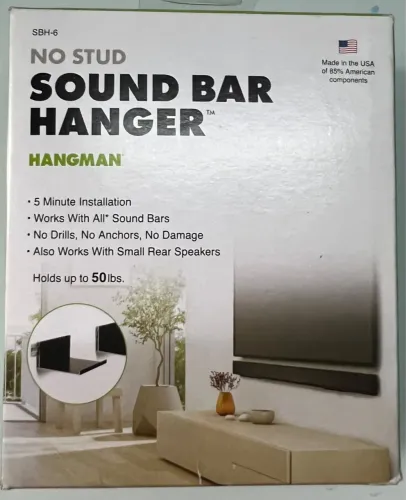 Suporte para Soundbar Sem Furar a Parede - 50lbs