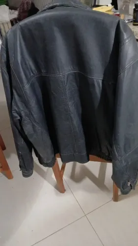 Casaco masculino de couro