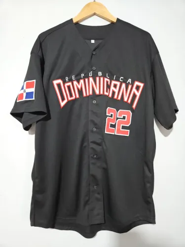 Camisa Jersey República Dominicana baseball beisebol Juan Soto 22