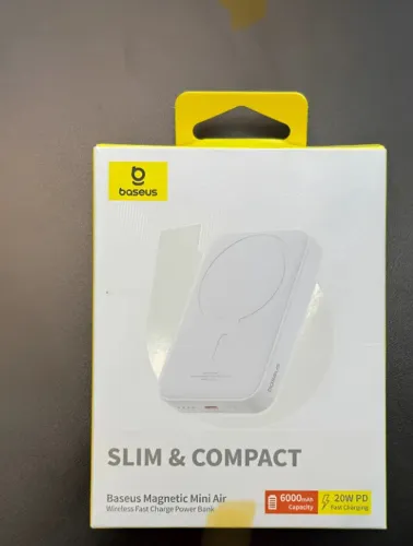 carregador power bank baseus magnetic mini air slim e compact