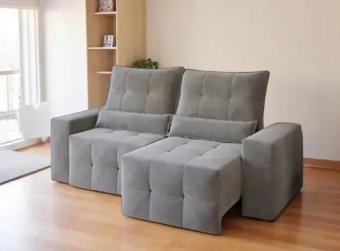 Sofá bella retratil e reclinavel
