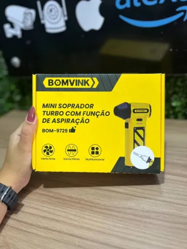 Mini Soprador Turbo com Função de Aspiração BOMVINK BOM-9729