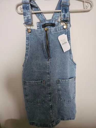 Macacão jeans Novo- G